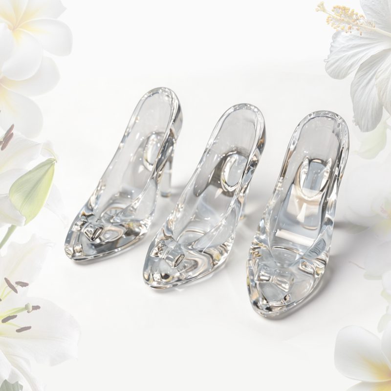Acrylic Cinderella Crystal Shoe: Dreamlike Craftsmanship and Artistic Display Beauty (3/4)