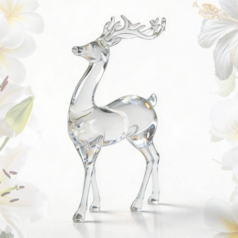 Acrylic Transparent Glossy Small Standing Deer (4/4)