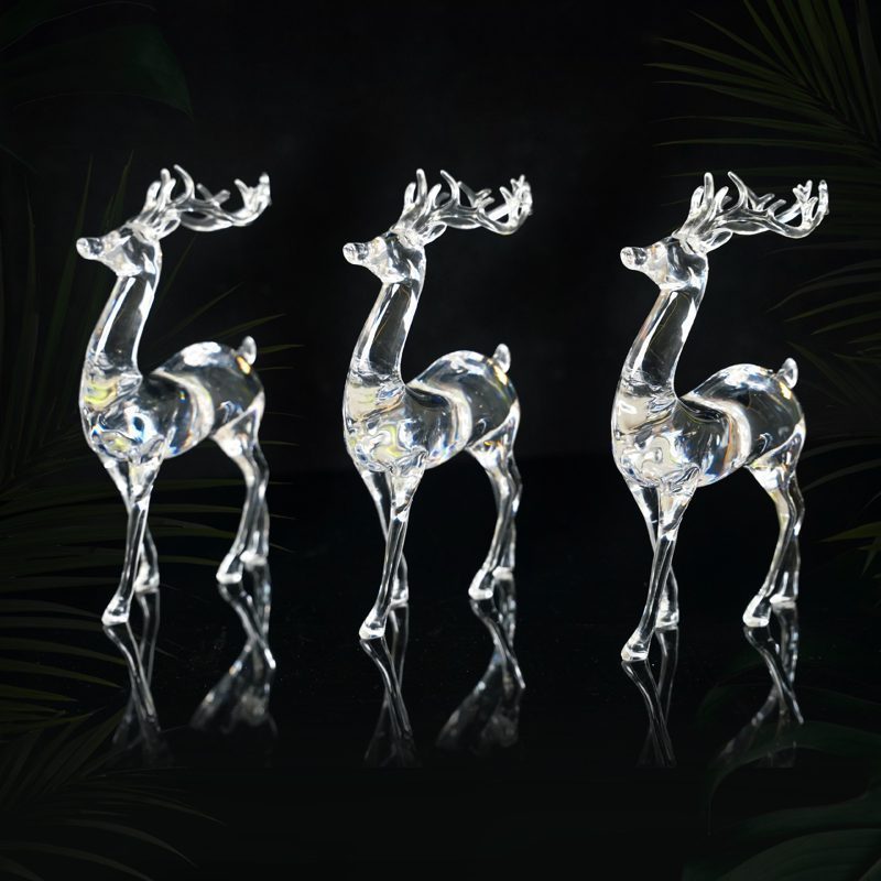 Acrylic Transparent Glossy Small Standing Deer (3/4)