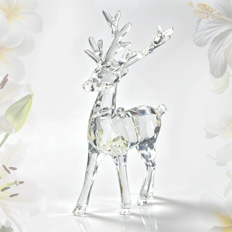 Acrylic Transparent Small Standing Deer (2/4)