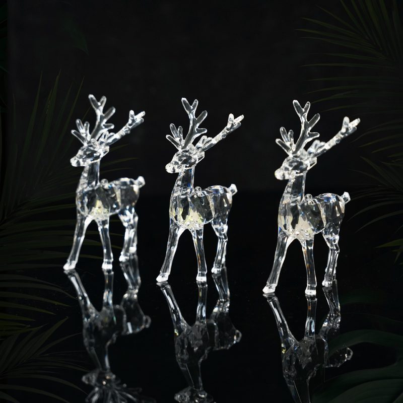 Acrylic Transparent Small Standing Deer (4/4)