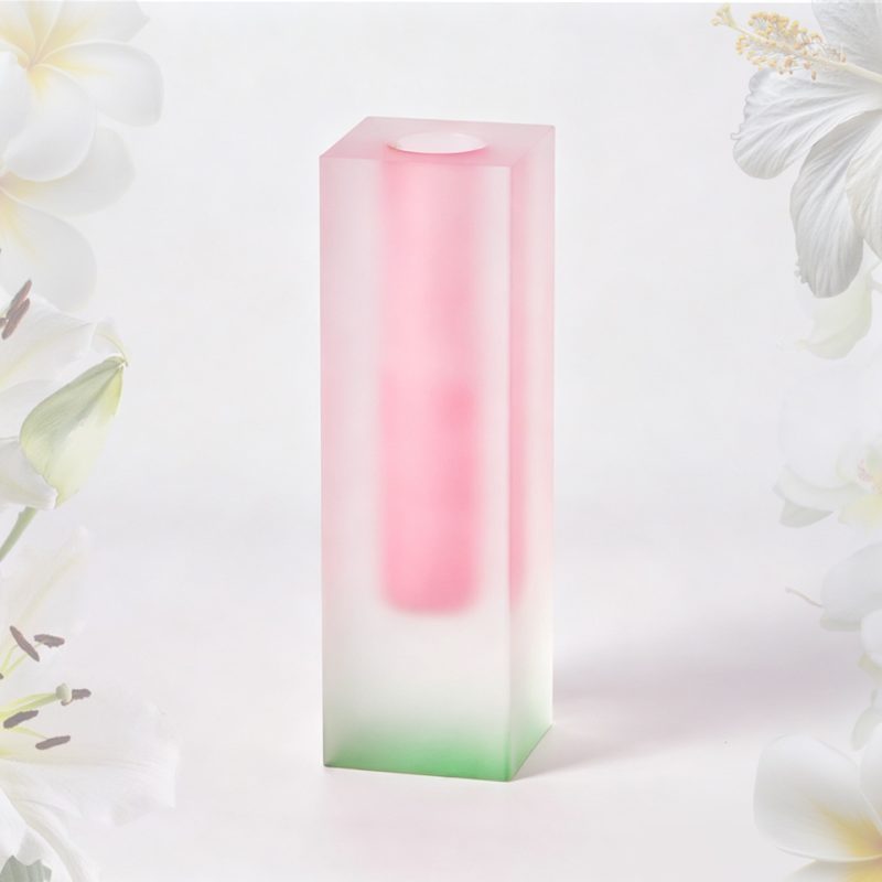 Acrylic Vase / Square Acrylic Flower Vase / Gradient Art Vase / Frosted Acrylic Vase / Custom Acrylic Vase (3/5)