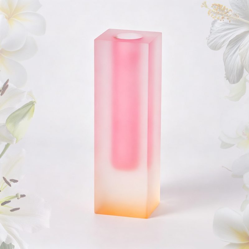 Acrylic Vase / Square Acrylic Flower Vase / Gradient Art Vase / Frosted Acrylic Vase / Custom Acrylic Vase (4/5)