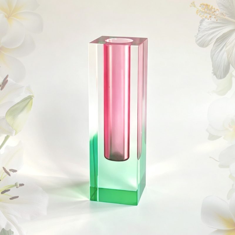 Acrylic Vase / Square Acrylic Flower Vase / Gradient Art Vase / Frosted Acrylic Vase / Custom Acrylic Vase (5/6)
